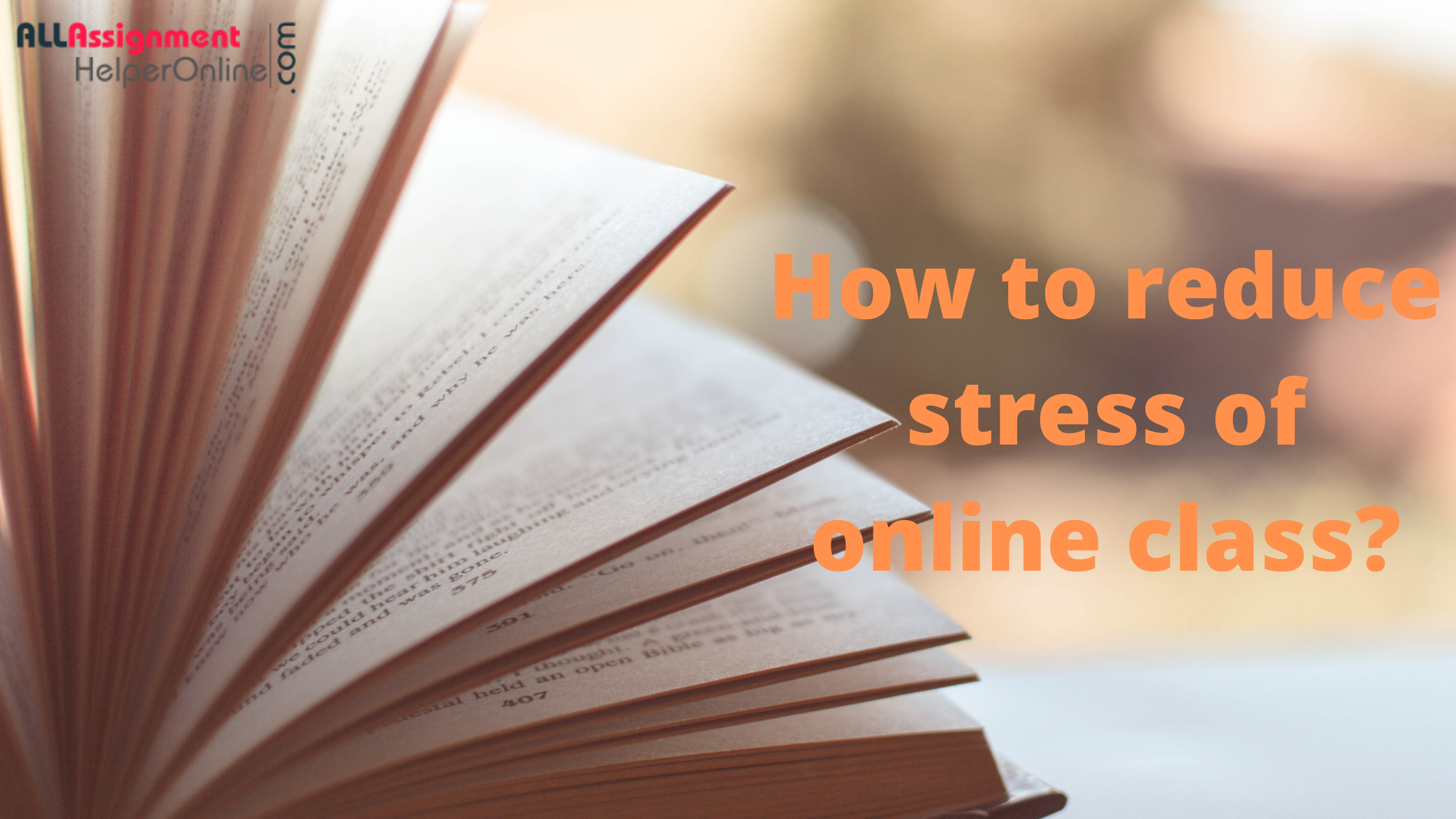 How to reduce stress of online class